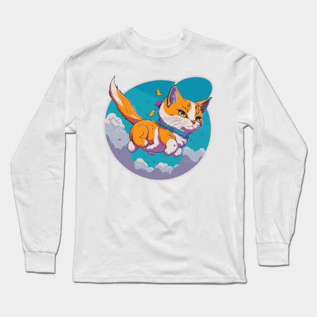 Air Elemental Cat Long Sleeve T-Shirt by SpriteGuy95